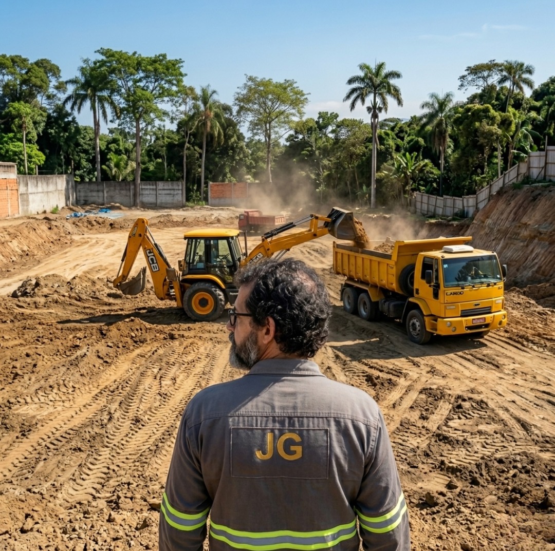 João Arlindo em contexto real de obra